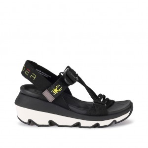 Black Spyder Chersky Sandals | XQM-027681