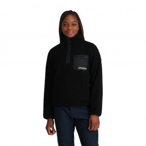 Black Spyder Cloud Pullover Fleece Jacket | SWP-190836