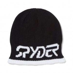 Black Spyder Logo Beanie | YXN-230974