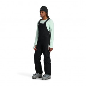 Black Spyder Solitaire Bib Shell Pant | VSQ-520943