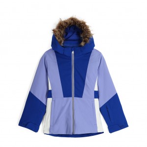 Cloud Purple Spyder Girls Lola Insulated Jacket | TBA-729360