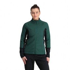 Cypress Green Spyder Bandita Full Zip Sweater | QFO-576938