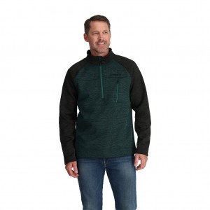 Cypress Green Spyder Encore Half Zip Fleece Jacket | RVI-894630