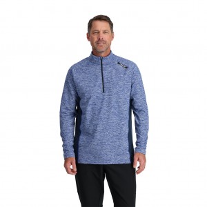 Electric Blue Spyder Accord Half Zip T-Neck | ZSC-320769