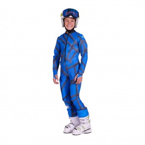 Electric Blue Spyder Boys Performance Gs Race Suit | NBG-863517