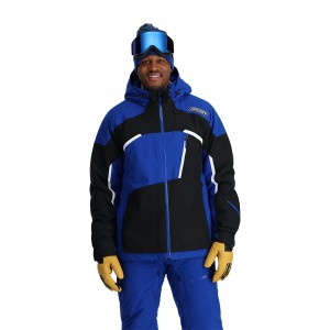 Electric Blue Spyder Leader Insulated Jacket | IKO-465931