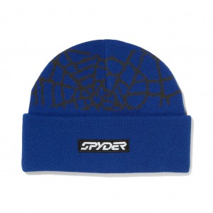 Electric Blue Spyder Nebula Beanie | NHX-925318