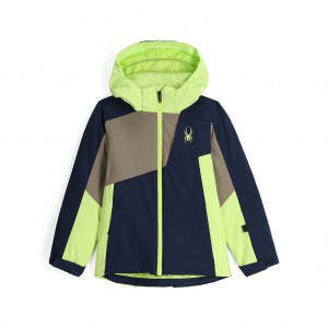Lime Ice Spyder Boys Ambush Insulated Jacket | FKH-410372
