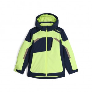 Lime Ice Spyder Boys Leader Insulated Jacket | LAN-765138
