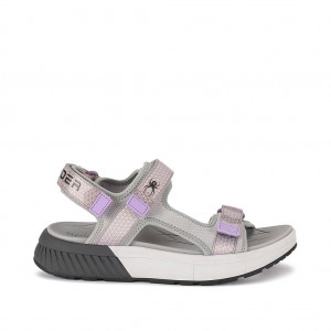 Mid Grey Spyder Panama Sandals | ZHX-628549