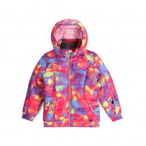 Pink Combo Spyder Girls Zadie Insulated Jacket | JNA-501796