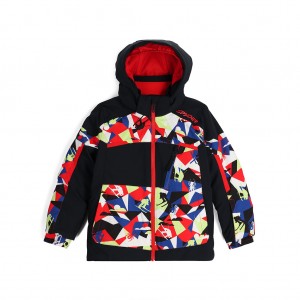 Red Combo Spyder Boys Leader Insulated Jacket | JIT-286541