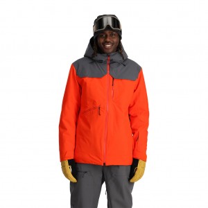 Twisted Orange Spyder Anthem Insulated Jacket | CZV-913286