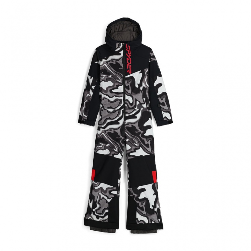 Black Combo Spyder Boys Jupiter Snowsuit | RAB-781963