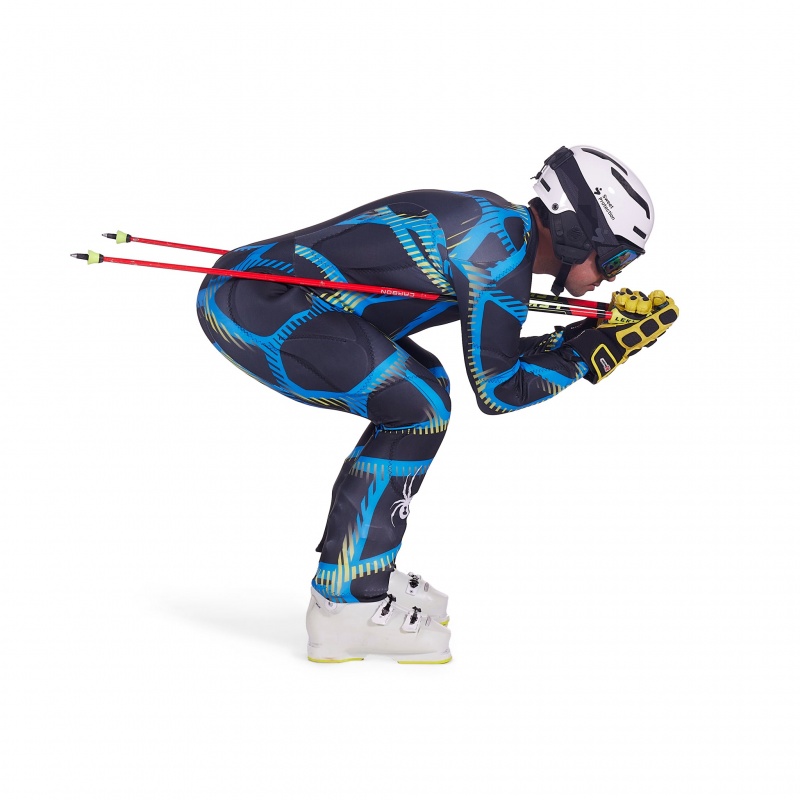 Black Combo Spyder Performance GS Race Suit | YIG-729140