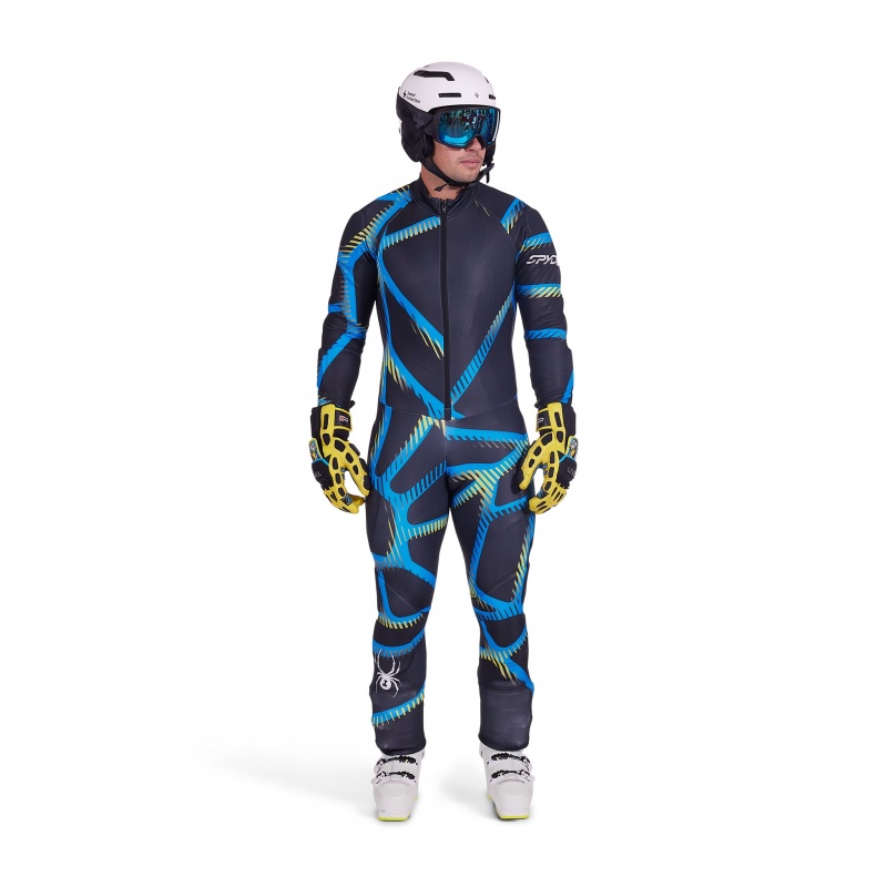 Black Combo Spyder Performance GS Race Suit | YIG-729140