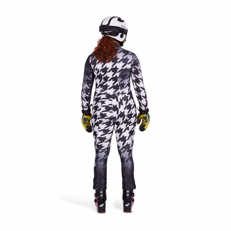 Black Combo Spyder Performance GS Race Suit | YKJ-258974