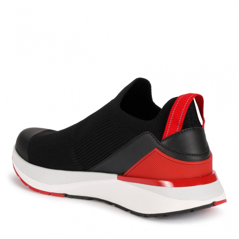 Black/ Fiery Red Spyder Tanaga Sneakers | SZV-698712