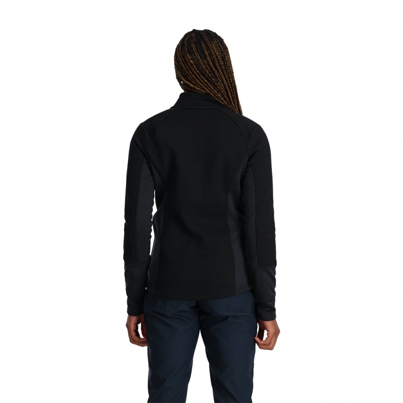 Black Spyder Bandita Full Zip Sweater | RUX-387965