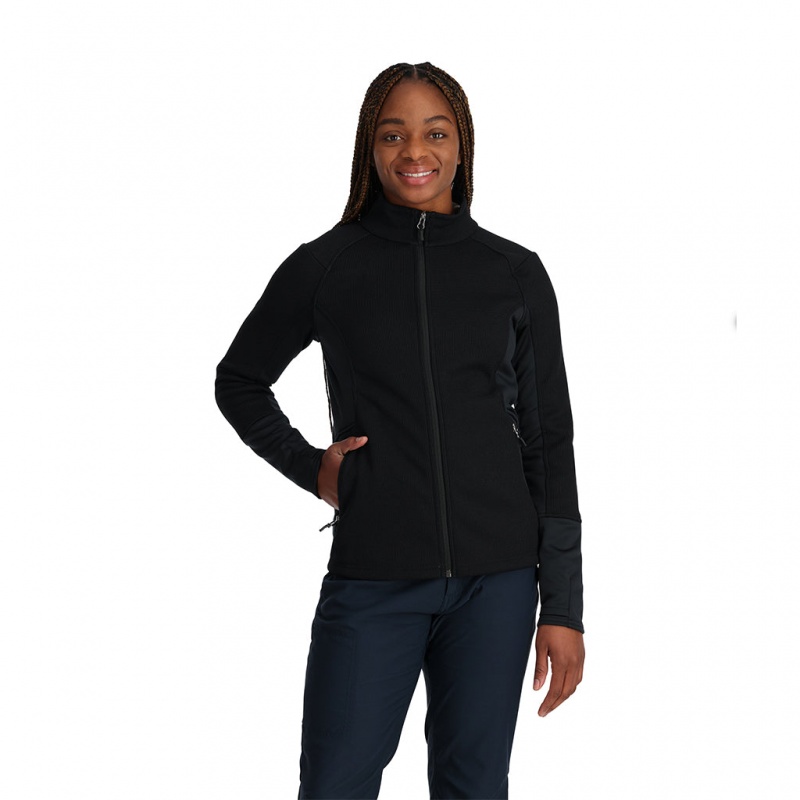 Black Spyder Bandita Full Zip Sweater | RUX-387965