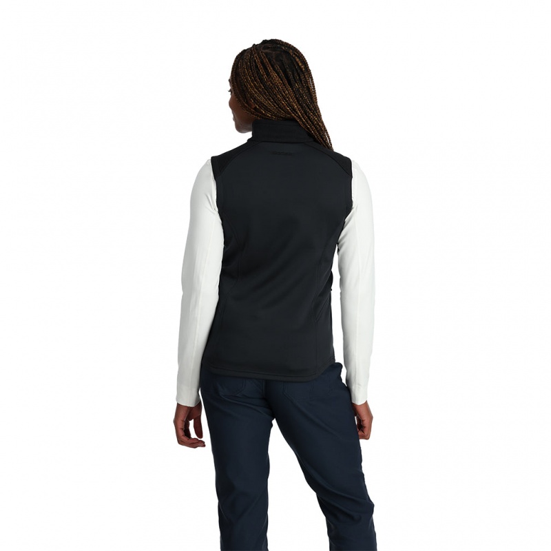 Black Spyder Bandita Vest Fleece Vest | XJD-617385