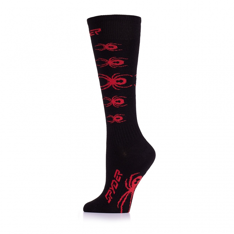 Black Spyder Boys Bug Liner Sock | NUV-274956