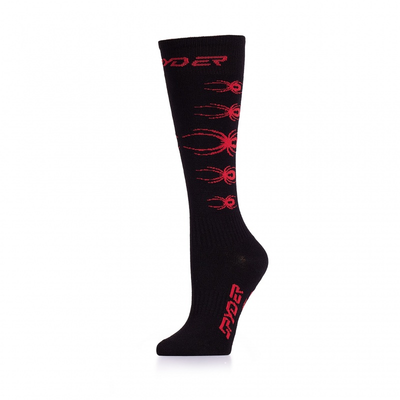 Black Spyder Boys Bug Liner Sock | NUV-274956