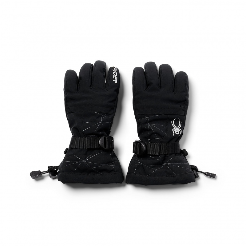 Black Spyder Boys Overweb Glove | DJQ-468791