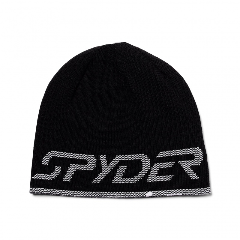 Black Spyder Boys Reversible Bug Beanie | SDJ-275130