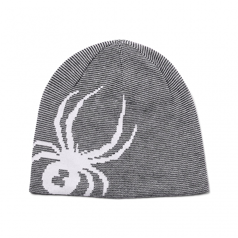 Black Spyder Boys Reversible Bug Beanie | SDJ-275130