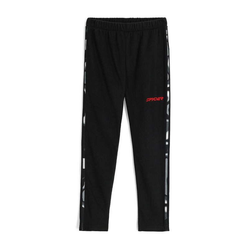 Black Spyder Boys Speed Fleece Pant | VAB-759316