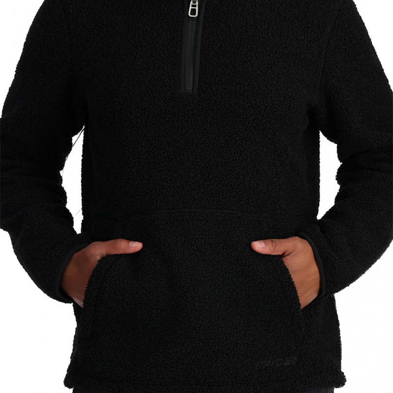 Black Spyder Cloud Fleece Jacket | PZU-045198