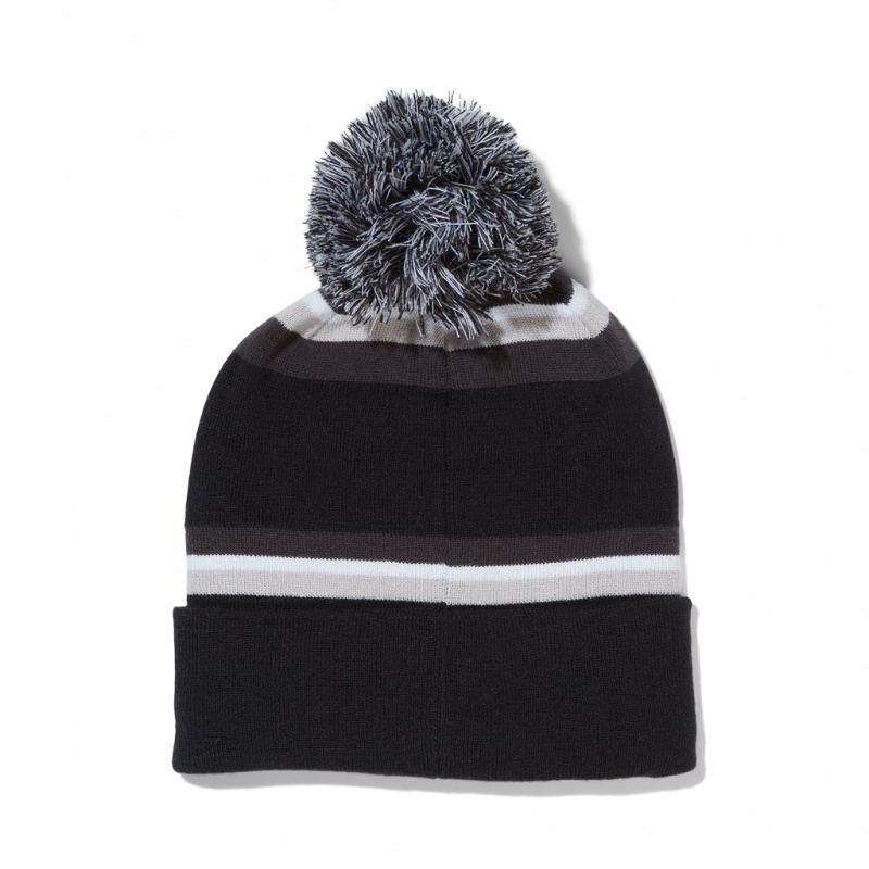 Black Spyder Icebox Pom Beanie | EOS-527918