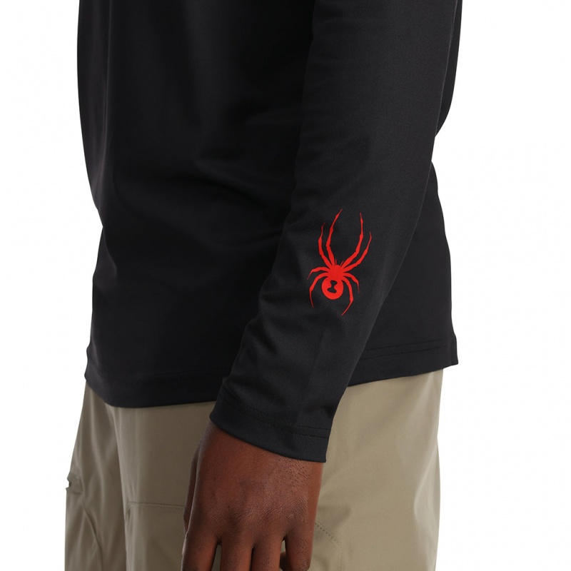 Black Spyder Pump Crew Baselayer Top | NJG-190362