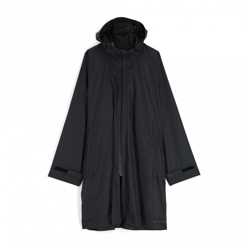 Black Spyder Rain Shell Jacket | TED-718463