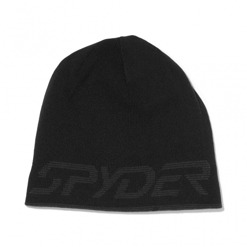 Black Spyder Reversible Innsbruck Beanie | EDB-149670