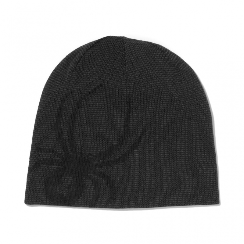 Black Spyder Reversible Innsbruck Beanie | EDB-149670