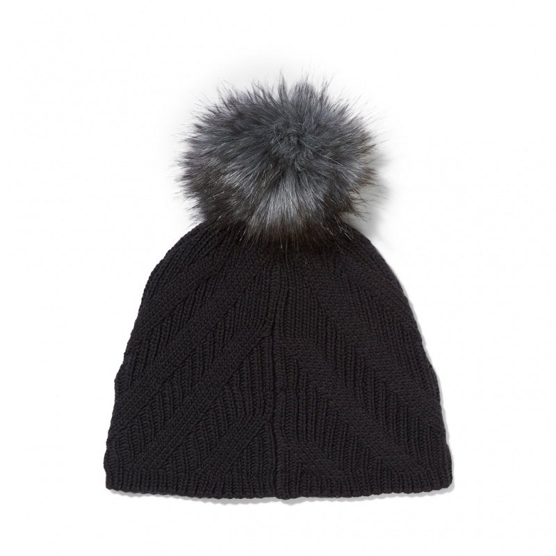 Black Spyder Royal Pom Beanie | SOK-620359