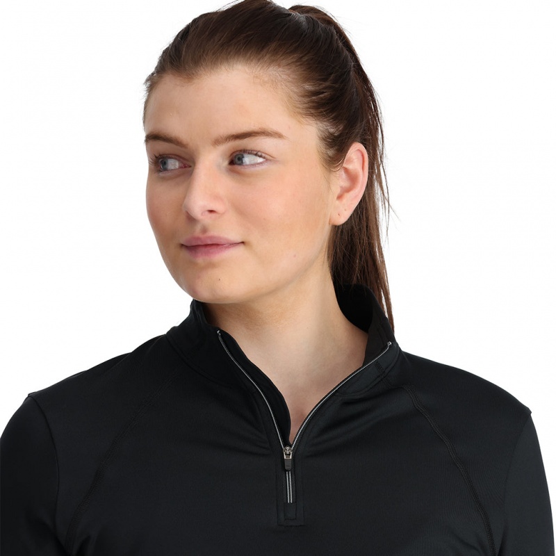 Black Spyder Savona Half Zip T-Neck | GFC-724136