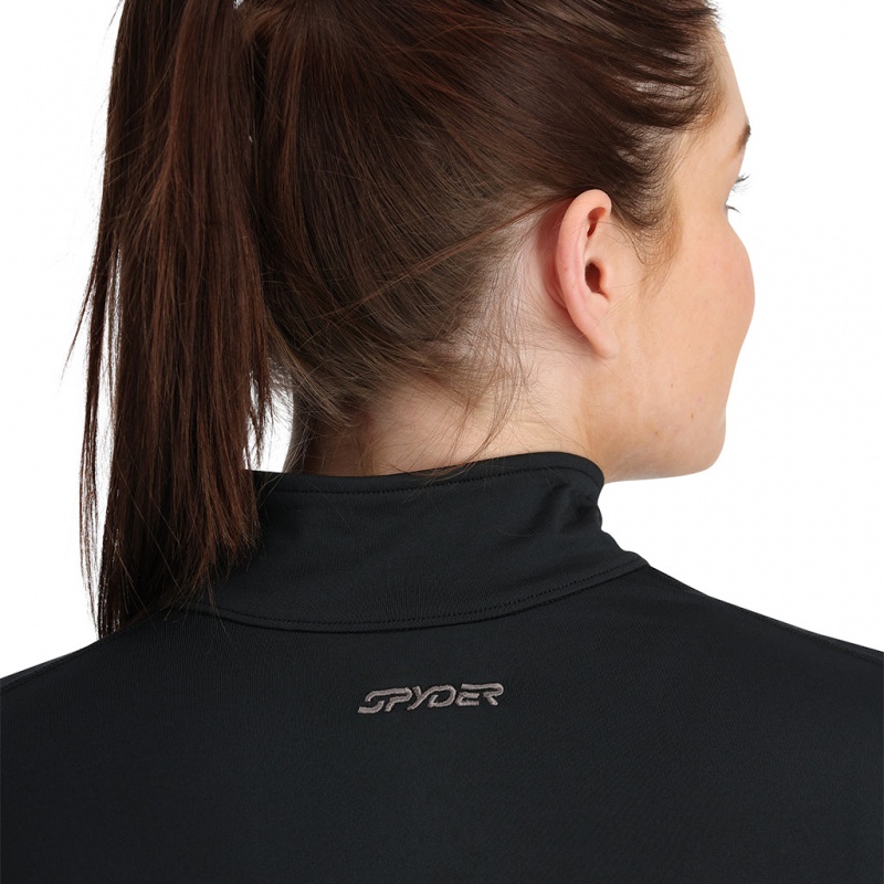 Black Spyder Savona Half Zip T-Neck | GFC-724136