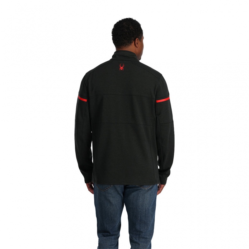 Black Spyder Speed Fleece Full Zip Fleece Jacket | NPL-963240