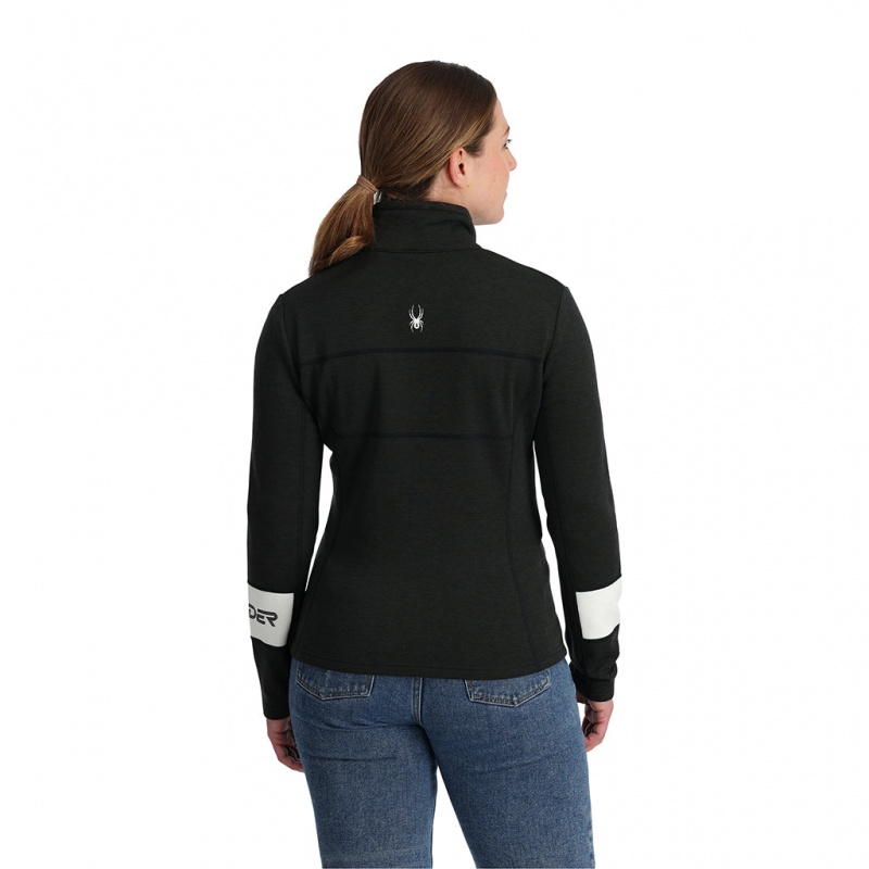 Black Spyder Speed Full Zip Fleece Jacket | GFB-709241