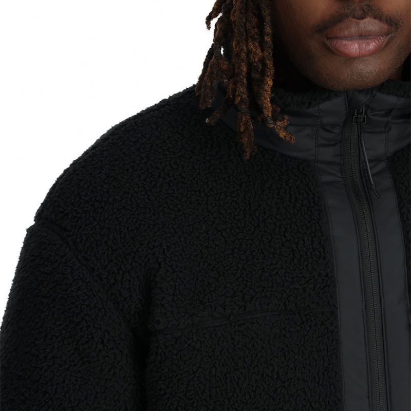 Black Spyder Unisex Sherman Full Zip Fleece Jacket | PWZ-395671