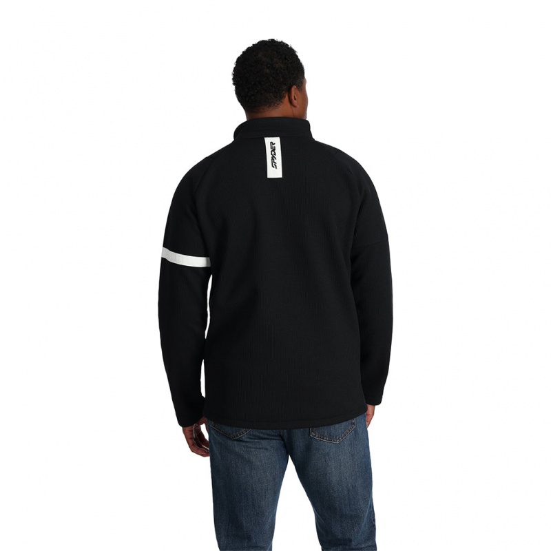 Black Spyder Wengen Bandit Full Zip Fleece Jacket | UJM-058246