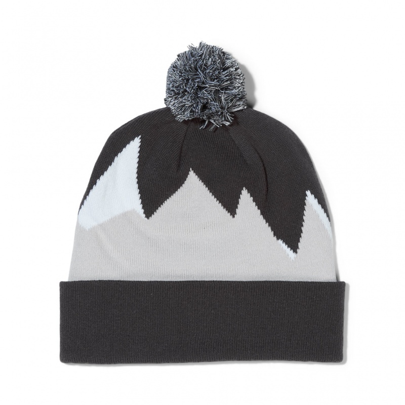 Black Spyder Zone Pom Beanie | GQN-478926