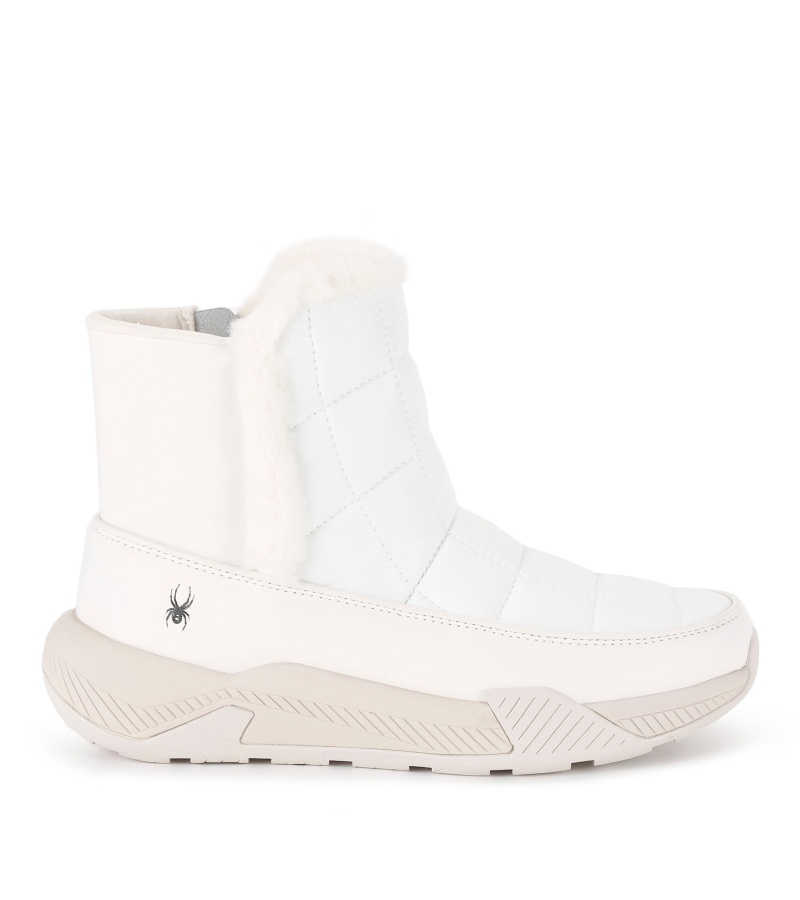 Bright White Spyder Lumi Boots | CQY-348670