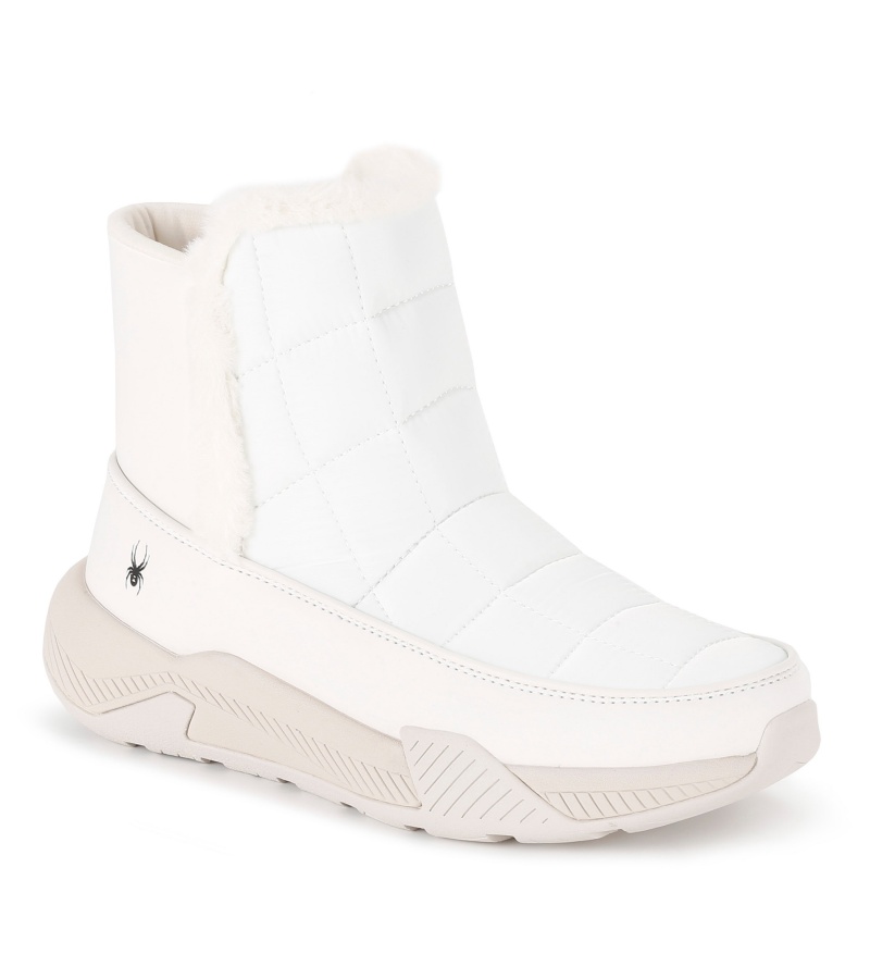 Bright White Spyder Lumi Boots | CQY-348670