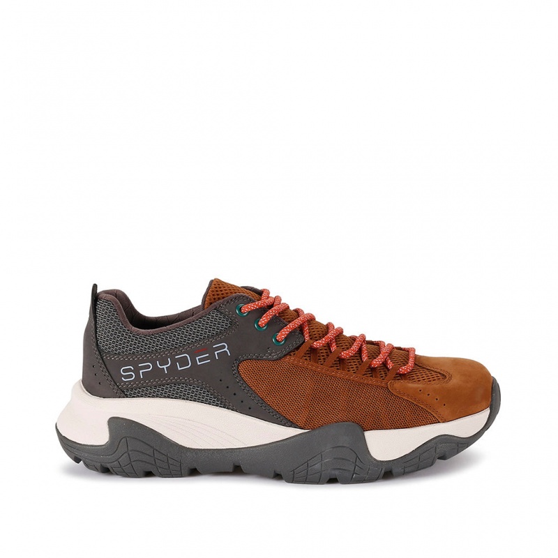 Brown Spice Spyder Boundary Shoes | OGC-381072