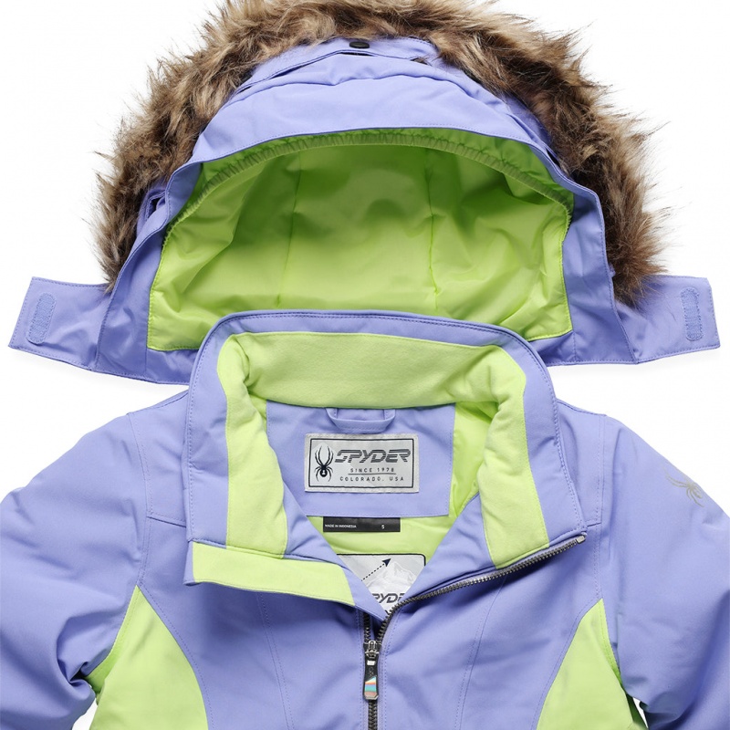 Cloud Purple Spyder Girls Lola Insulated Jacket | LXT-453672