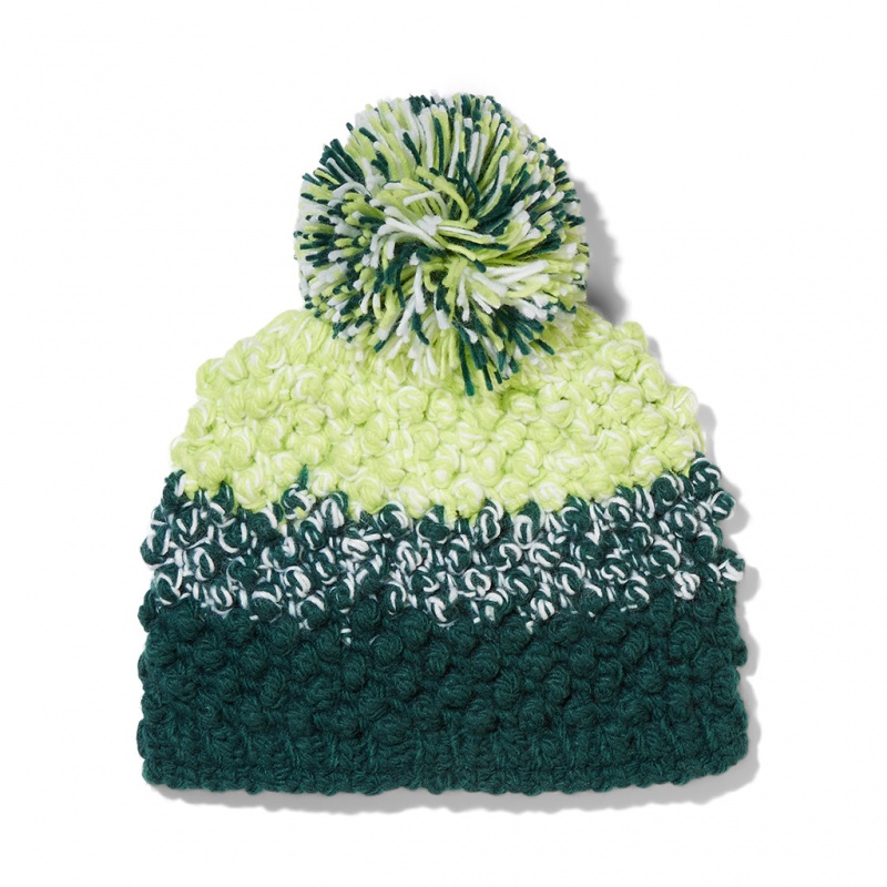 Cypress Green Spyder Brrr Berry Pom Beanie | OMC-472563